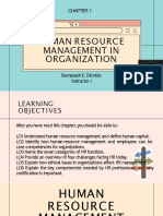 CHAPTER 1 - Human Resource Management in Organizations