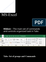 MS-Excel and Its Basic Parts