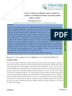 Reversing Poly Cystic Ovarian Syndrome Among Women in Reproductive Age Group-An Evidence Based Case Study From Kerala, India