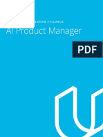 AI Product Manager: Nanodegree Program Syllabus