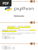 INT 213 Python Dictionaries