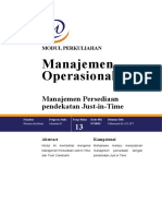 Modul 12. Manajemen Persediaan Pendekatan Just-in-Time