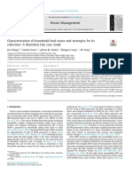 Characterization of Household Food Waste and Strategies For Its