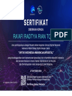 Certificate Radit