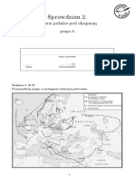 Klasa 8 Sprawdzian 2 A Test PDF