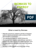 BIOMASS TO ENERGY