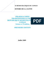 Pharmacopee Traditionnelle de La Republique Democratique Du Congo