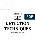 LIE Detection Techniques: Forensic 5