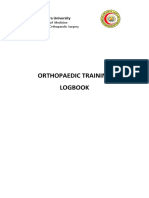 Orthopaedic Training Logbook Mansoura University