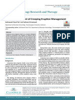 New Approachment of Creeping Eruption Management