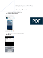 Cisco AnyConnect VPN Setup for iPhone