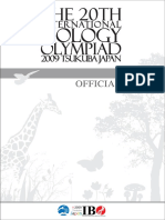 20th International Biology Olympiad Report