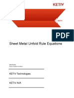 KETIV AVA Sheet Metal Unfold Rules Equations
