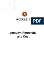 Annuity, Perpetuity and Cost