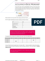 Calculating in Excel