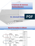 Class 4: Extrinsic & Instrinsic Semiconductors: Dr. Ashutosh Mahajan