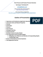 Pore Pressure Fracture Pressure  Overburdon Pressure 