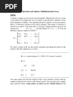 Unit1 Matrix and Array