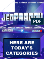 Grammar and Verb Tenses Jeopardy