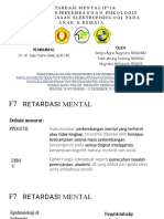Retardasi Mental (F7) & Gangguanperkembangan Psikologis (F8) Pemeriksaan Elektrofisiologi Pada Anak & Remaja
