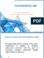 Re-Engineering HR: Presented By: Malvika Hake Aditya Institute of Management