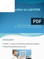 Introduction To Labview: Meh108 - Intro. To Engineering Applications Kou Electronics and Communications Engineering