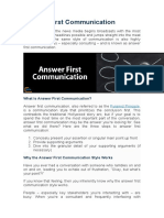 Answer First Communication