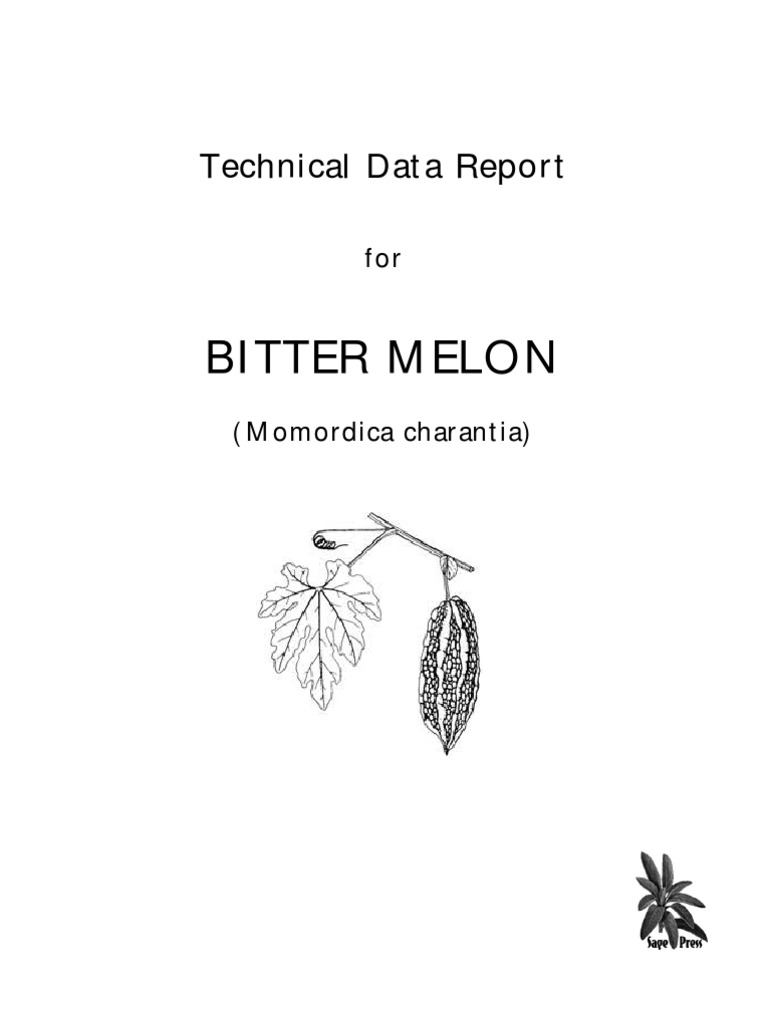 Bitter Melon Tech | PDF | Virus | Insulin