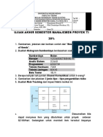 Ujian Akhir Semester Manajemen Proyek Ti