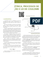 Carga Elétrica, Processo de Eletrização e Lei de Coulomb