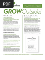 Download GROWOutside HEALTH BENEFITS TO CHILDREN FROM CONTACT WITH THE OUTDOORS  NATURE by Children  Nature Network Resource Library SN54578035 doc pdf