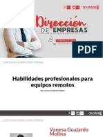 PRESENTACIÓN ENCUENTRO 1 -2021-DIRECCIÓN DE EMPRESAS-Guajardo Molina Vanesa-Habilidades profesionales para contextos remotos.pptx