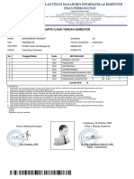 KARTU UJIAN TENGAH SEMESTER