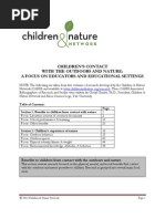 Download CHILDRENS CONTACT WITH THE OUTDOORS AND NATURE A FOCUS ON EDUCATORS AND EDUCATIONAL SETTINGS by Children  Nature Network Resource Library SN54578337 doc pdf