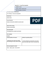 Appendix 1: Lesson Plan (Template) : I Am Working On: Classroom Management