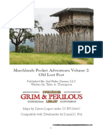 Marchlands Pocket Adventures Volume 2: Old Lost Fort: Published By: Sad Fishe Games, LLC Written By: Tyler A. Thompson
