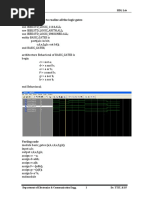 1) VHDL Code To Realize All The Logic Gates: Iv Semester HDL Lab