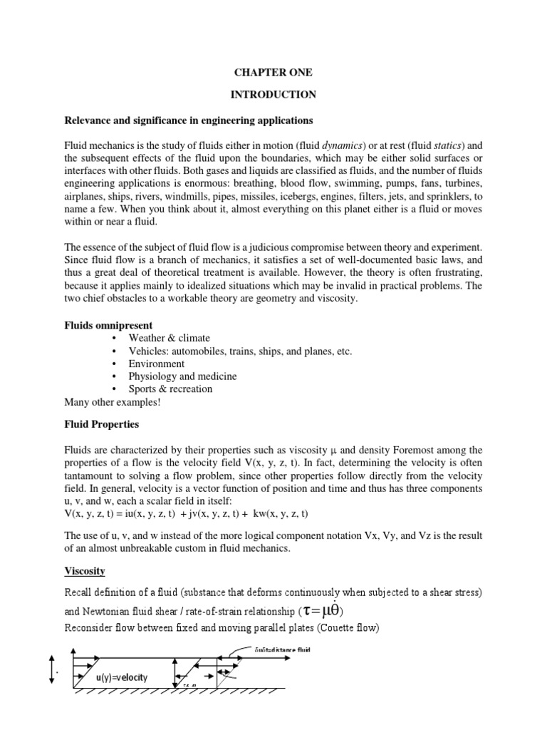 Fluid Mechanics: Properties and Flow Patterns | PDF | Fluid Dynamics ...
