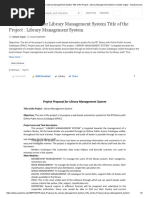 432807017 PDF Project Proposal for Library Management System Title of the Project Library Management System