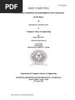 Grid Computing: A Seminar Report Submitted For The Partial Fulfilment of The Requirements For The Degree of