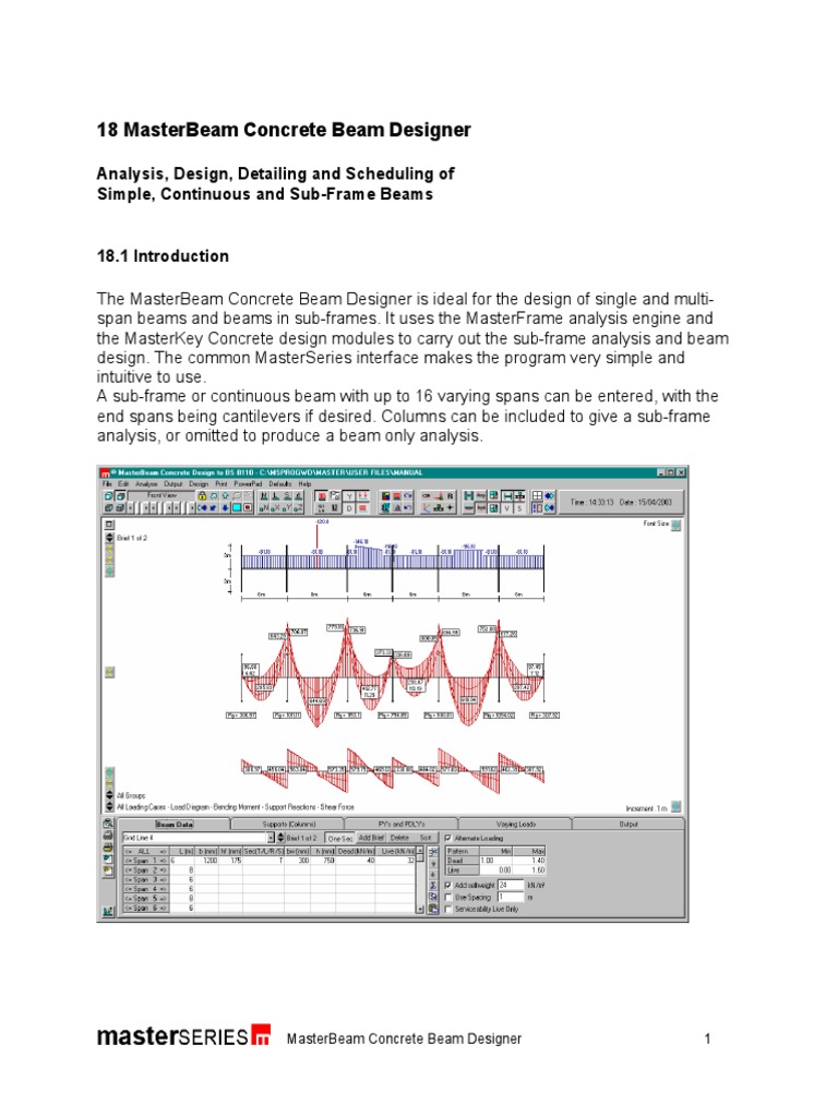Concrete Beam Design Software | PDF | Beam (Structure) | Icon (Computing)