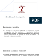 Escalas de medición en investigación