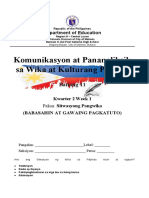 Q2 Week 1 Sitwasyong Pangwika Sa Pilipinas