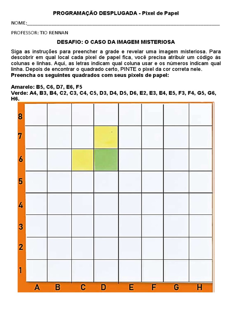 Atividade Desplugada 5 Ano | PDF