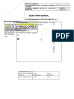Ficha de Requerimiento de Documentos