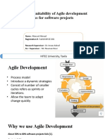 Prediction of Suitability of Agile Development Process For Software Projects