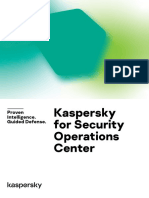 Kaspersky For Security Operations Center: Proven Intelligence. Guided Defense