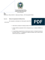 UERJ Hospital Pedro Ernesto relata status da aquisição de Bleomicina