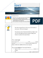 Critical Angle and Total Internal Reflection