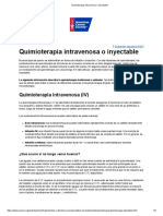 Quimioterapia Intravenosa o Inyectable